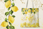 Lemons sunny watercolor clipart, a Food Illustration by NATASHA CHU (Thumbnail 19 of 23)