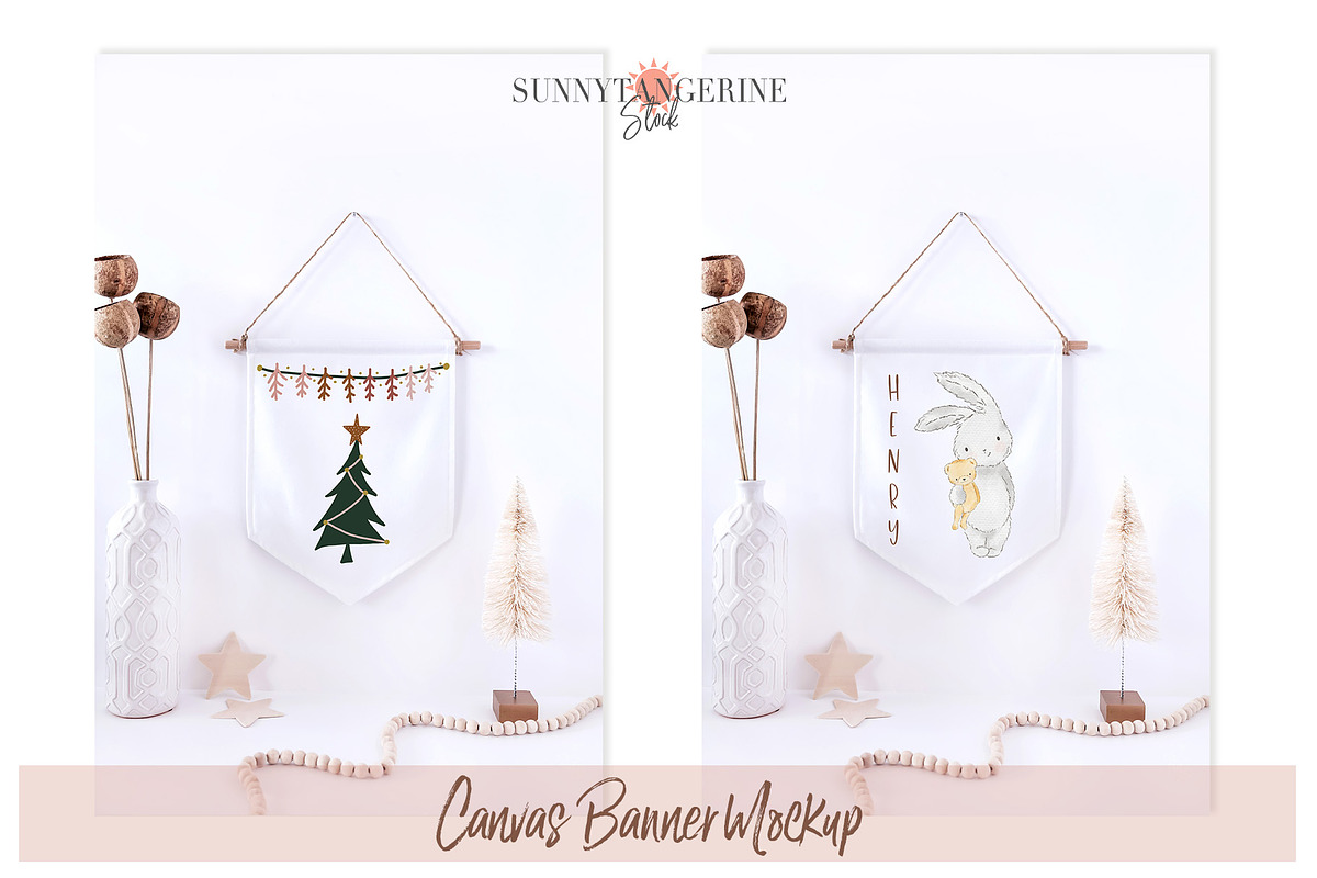 Canvas Banner Mockups Bundle, a Household Mockup by SunnyTangerine Stock (Photo 6 of 8)