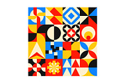Geometric Shapes Dots Construction, a Pattern Graphic by Neo Geo (Thumbnail 3 of 9)