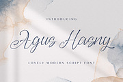 Agus Hasny - Love Script Font, a Script Font by StringLabs (Thumbnail 1 of 8)