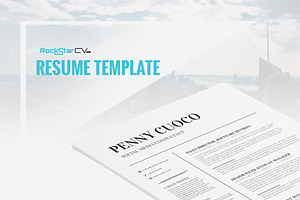 Resume Template Volantis A