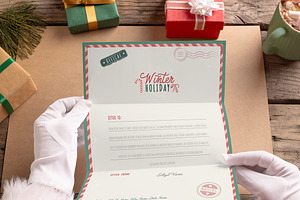 Santa Letter Mockup