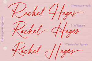 Agatha Bergman // Luxury Signature, a Handwritten Font by PeachCreme
