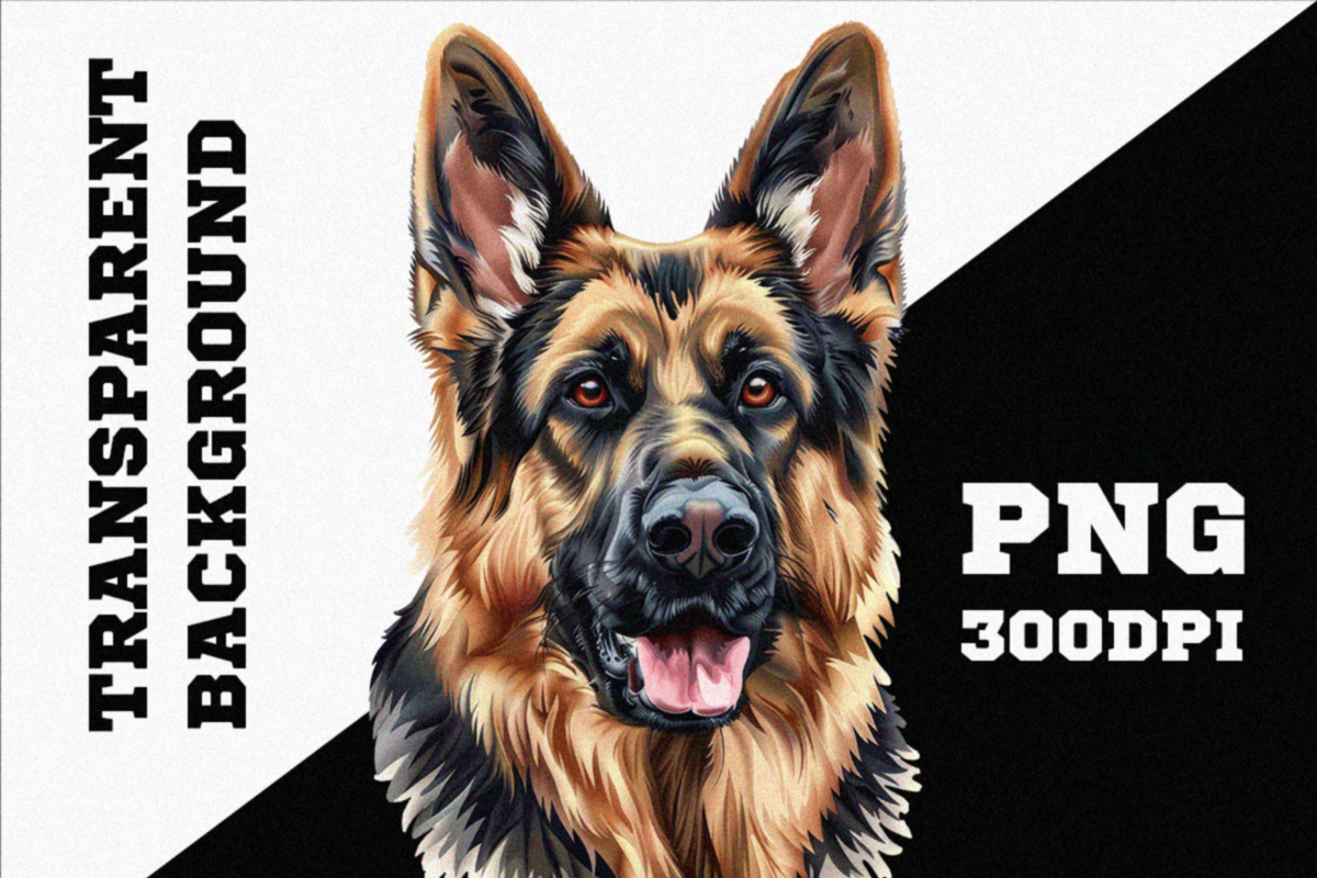Watercolor Puppy Clipart Set (PNG), an Animal Illustration by DesignBTF (Photo 4 of 4)