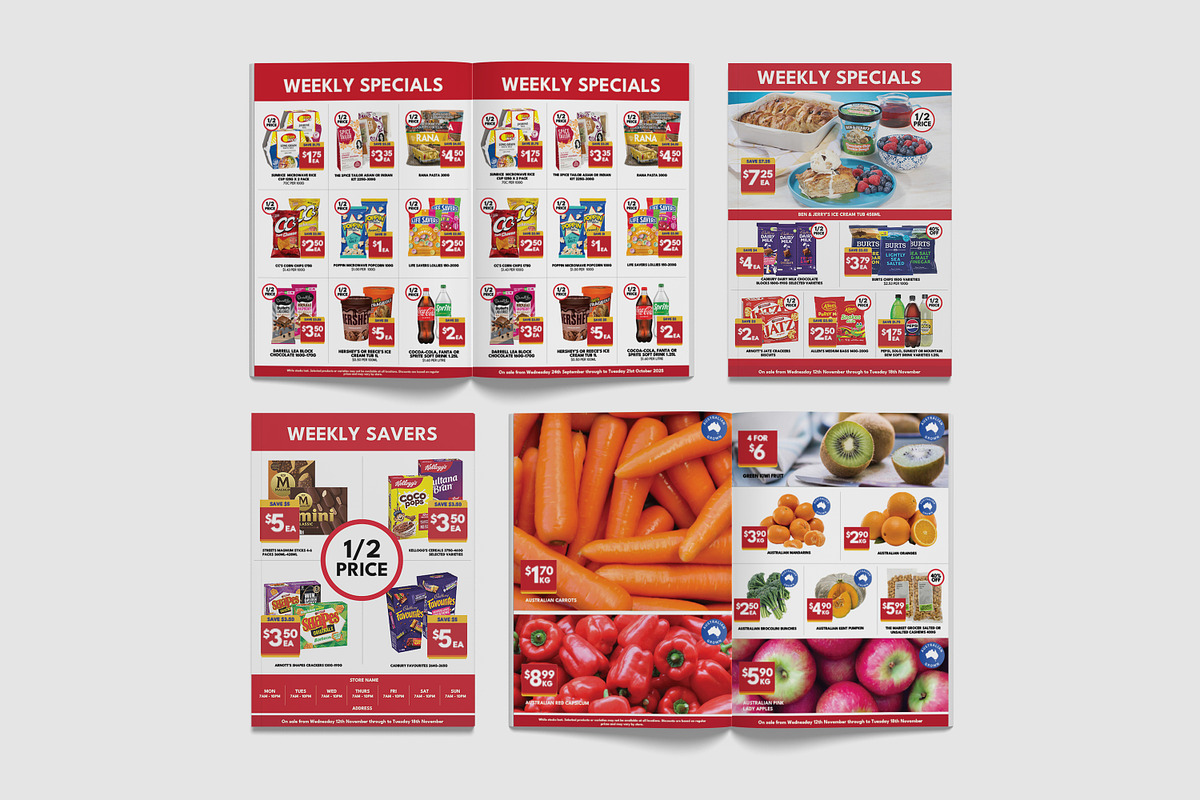 Grocery Store Catalogue Template