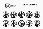 Lady Justice Vector Icon, an Icon by Akatype Studio (Thumbnail 1 of 3)