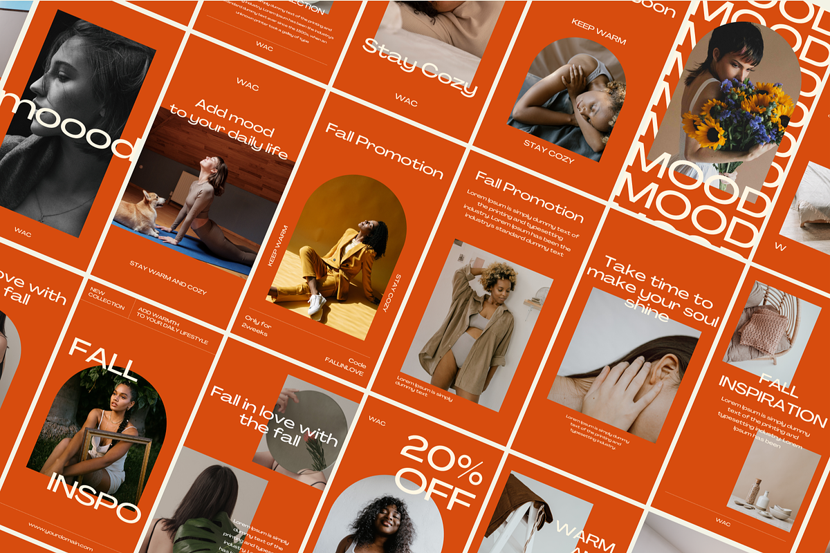 Mood Fall IG Post & Stories Template, a Social Media Template by Rumiz Design (Photo 7 of 13)