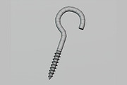 Screw hooks, an Object 3D Model by fahad121 (Thumbnail 6 of 7)