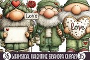 Whimsical Valentine Grandpa Clipart, an Illustration by Designking (Thumbnail 1 of 5)
