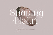 Shaping Heart - Lovely Serif, a Serif Font by Sarid Ezra (Thumbnail 1 of 10)