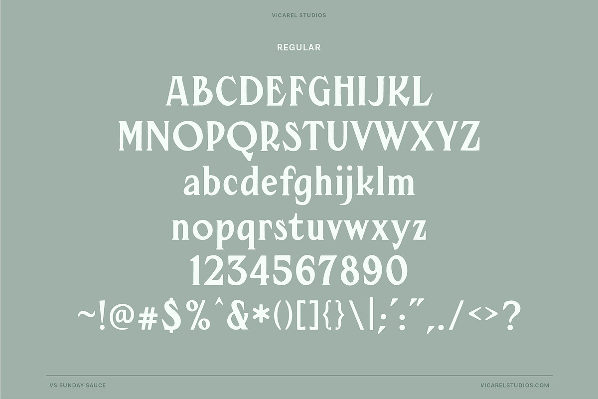 Sunday Sauce, Nostalgic Vintage Font, a Serif Font by Vicarel Studios (Photo 15 of 16)