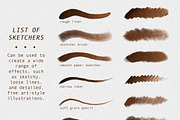 Gouache Brushes For Procreate, a Brush Add-On by BrushArchive (Thumbnail 8 of 11)