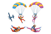 Skydiving Collection, a Person Illustration by YG Studio (Thumbnail 3 of 3)