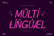 CS Argue Stamp, a Sans Serif Font by Craft Supply Co. (Thumbnail 7 of 8)