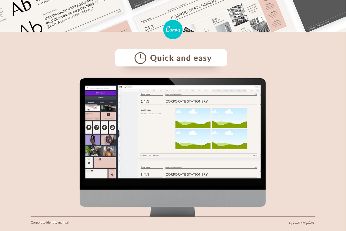 Brand Guideliness Canva Template, a Templates & Theme by byCreativeTemplates (Photo 5 of 8)