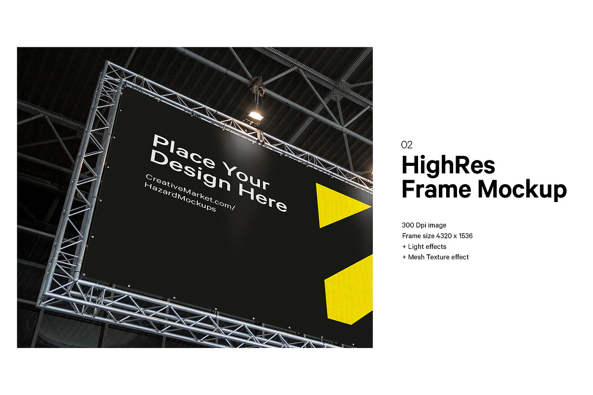 Event Frame Banner Mockup, a Print Template by HAZARD MOCKUPS (Photo 2 of 8)