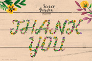 Floral Alphabet - Secret Garden, a Decorative Illustration by Lisa's Balcony (Thumbnail 4 of 5)
