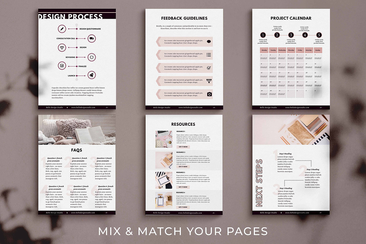Canva Client Welcome Packet | Belle, a Marketing Template by Digital Diva Design (Photo 6 of 11)
