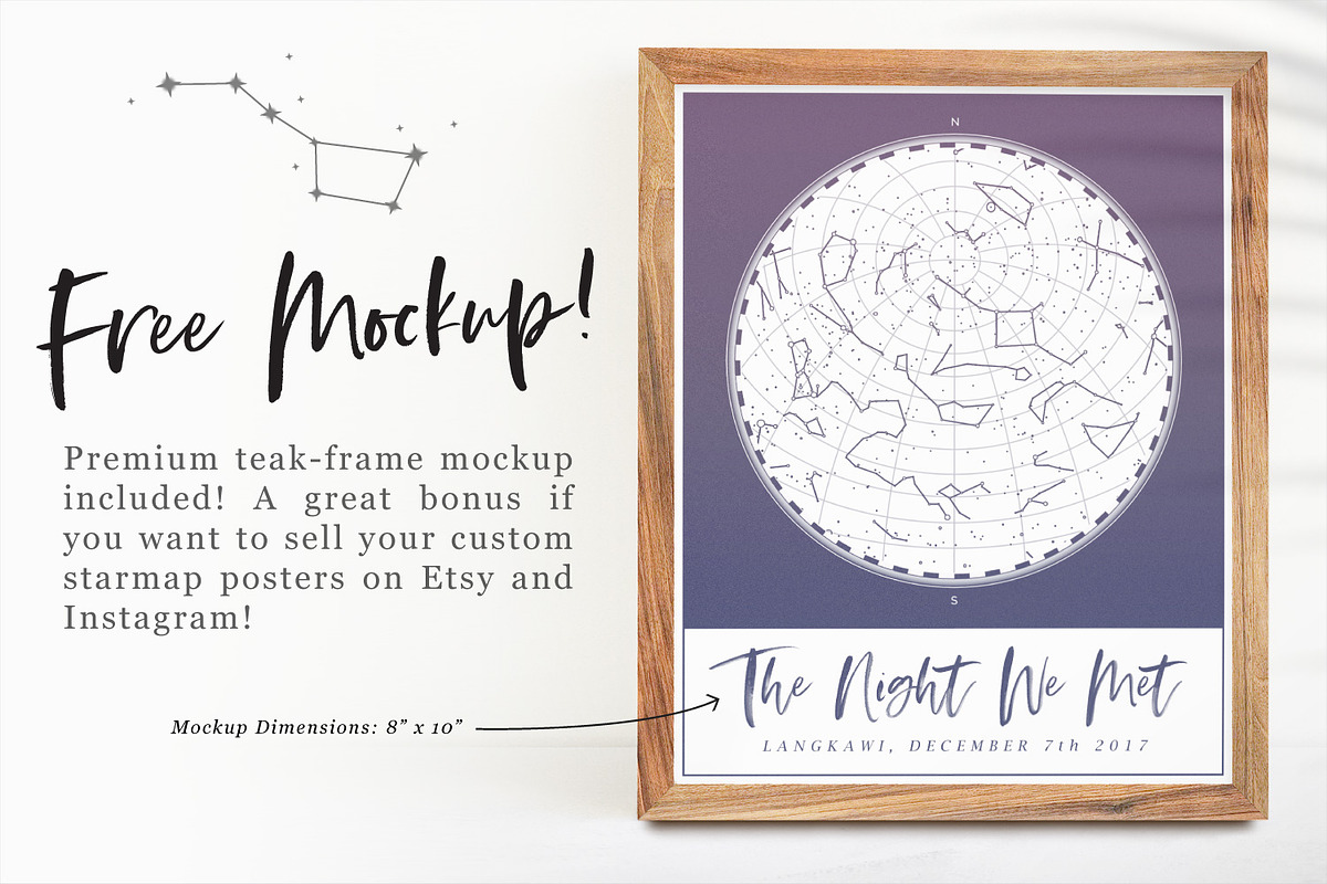 Star Map Poster Creator, Minimal preview 6
