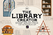 The Library Creator Stamp Brushes, a Brush Add-On by Mabel & Bea (Thumbnail 1 of 8)