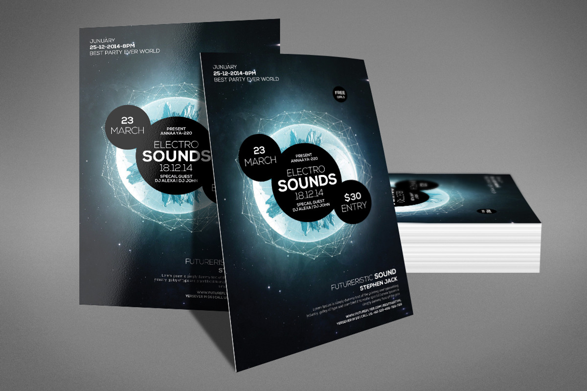 100 Party Flyer Bundle, a Flyer Template by Graphic Templates (Photo 76 of 101)