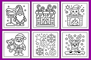 Bold & Easy Christmas Coloring Pages, a Seasonal Illustration by Design Station (Thumbnail 2 of 4)