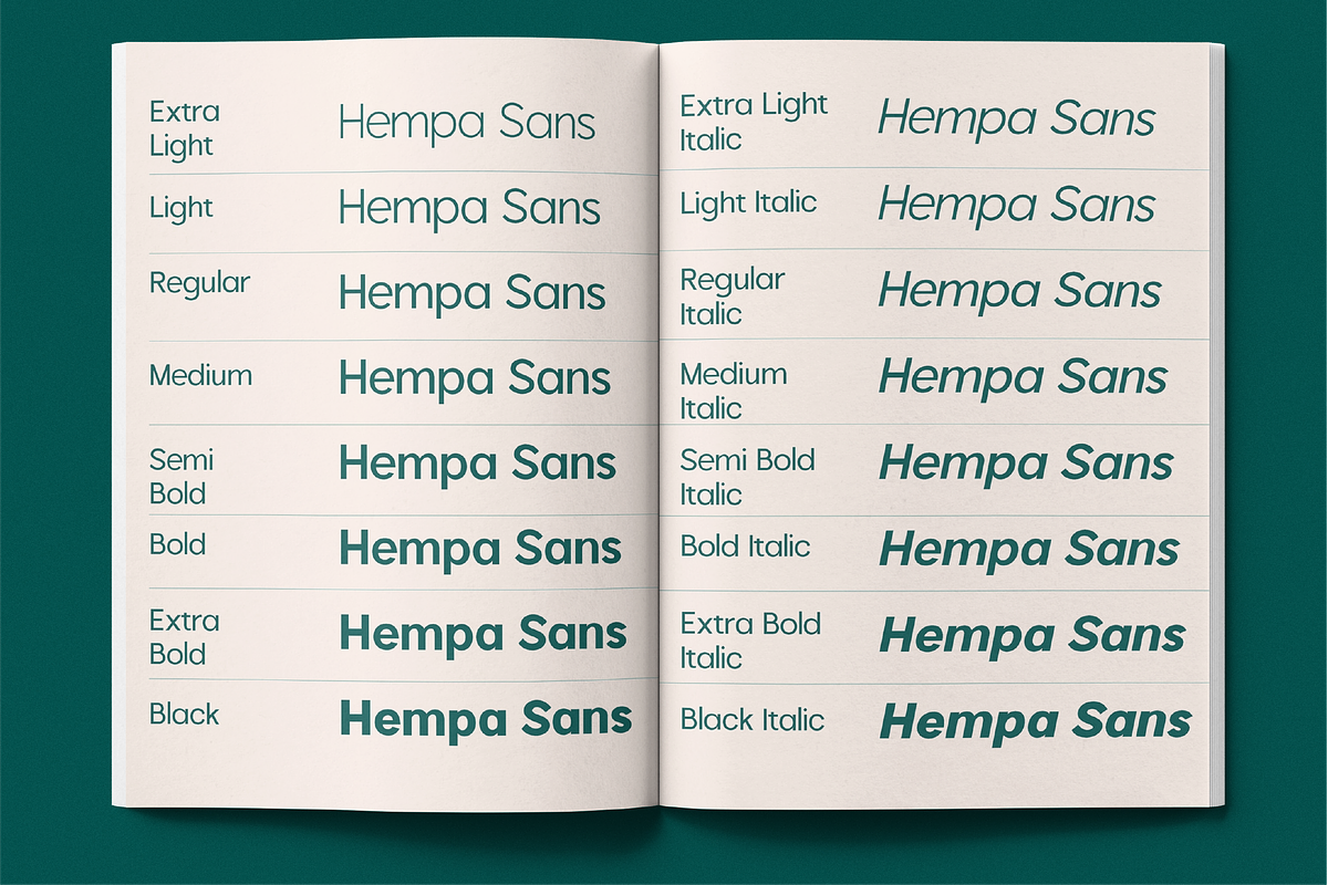 Hempa Sans - Sans Serif Family Fonts, a Sans Serif Font by Yukita Creative (Photo 4 of 14)