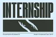 Internship – Condensed Sans Serif, a Sans Serif Font by Brand Earth (Thumbnail 1 of 12)