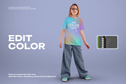 4 Mockups of a Children's T-shirt, a Shirt Mockup by Grow Design Craft Studio (Thumbnail 2 of 7)