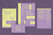 Modern Art Deco Wedding Invitation, an Invitation Template by Aiyari Graphic (Thumbnail 2 of 3)