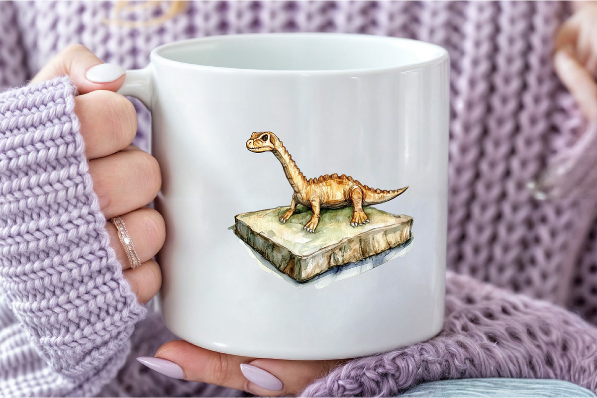 Fossil Explorers Watercolor Clipart, an Illustration by DreamCafeArt (Photo 6 of 6)