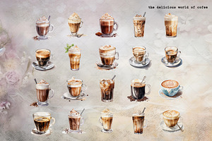 Coffee Lover Watercolor Coffee