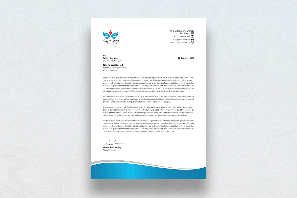 Letterhead and Invoice Bundle, a Stationery Template by DesignDevisers (Photo 4 of 19)