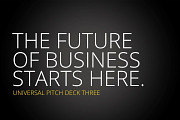 Universal Pitch Deck Three PowrPoint, a Presentation Template by PitchStock (Thumbnail 1 of 5)