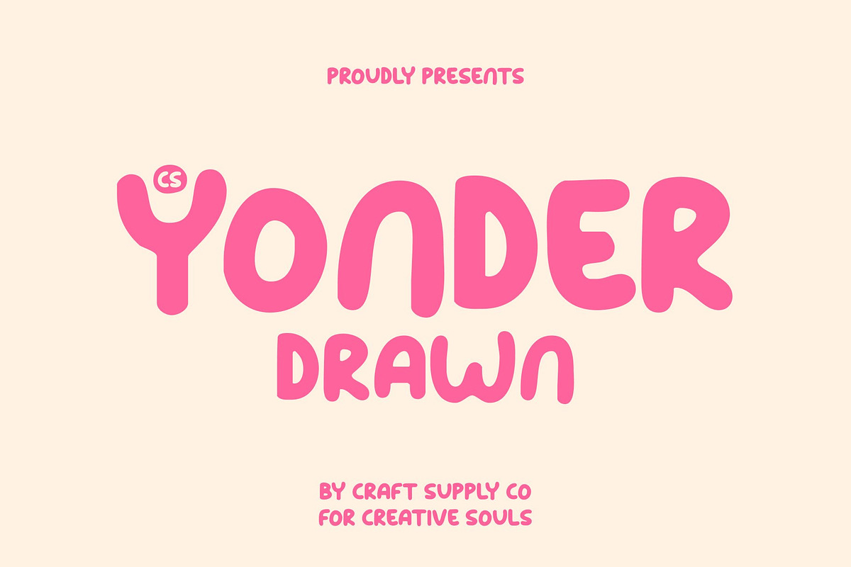 CS Yonder Drawn, a Handwritten Font by Craft Supply Co. (Photo 1 of 8)