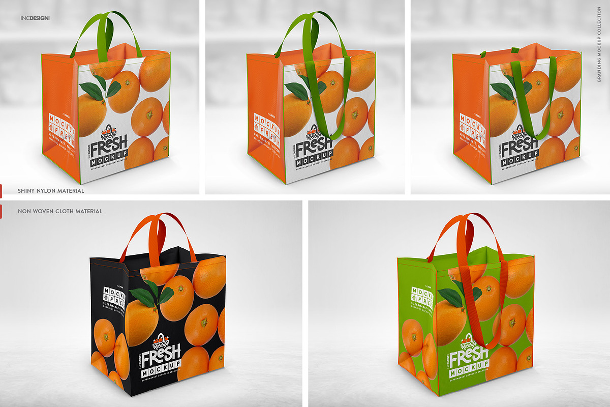 Double Handle Eco Shopping Bag Brand, a Product Mockup by INCDesign (Photo 6 of 10)