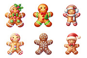 Christmas Gingerbread Man, an Illustration by Design Market (Thumbnail 2 of 5)