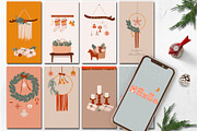 Boho Christmas, warm & cozy, a Seasonal Illustration by Mio Buono (Thumbnail 14 of 17)