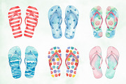 Summer Flip Flop Sublimation Clipart, an Illustration by Creative Art (Thumbnail 4 of 8)