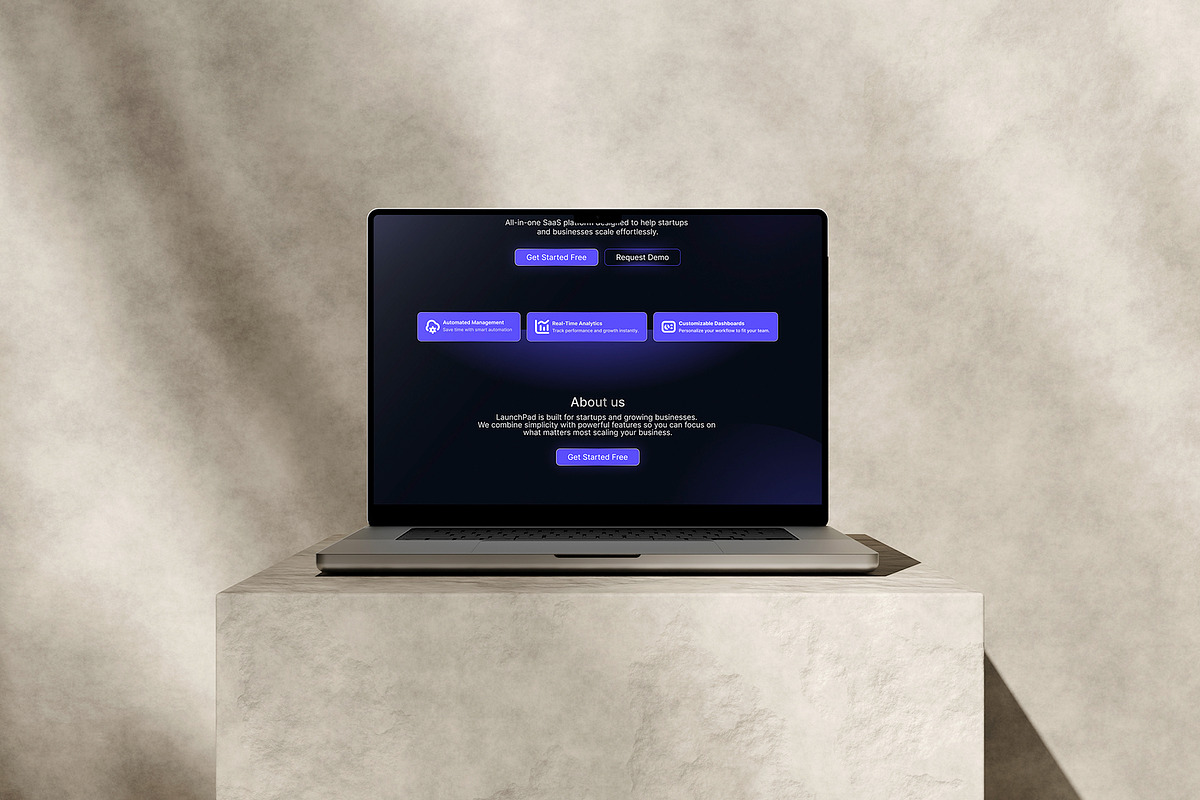 Modern SaaS Landing Page UI Kit preview 5
