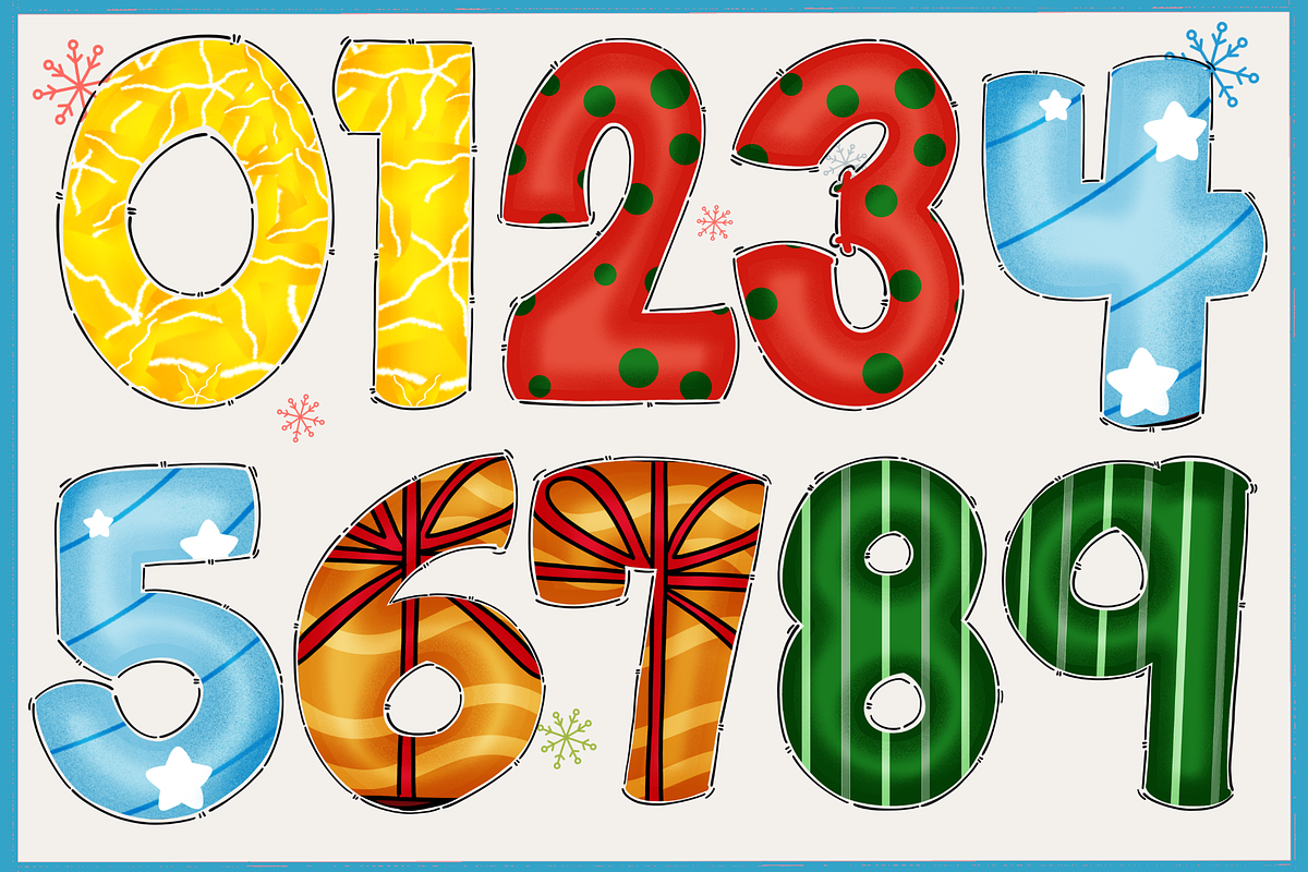 Christmas color set 6-PNG fonts, a Symbol Font by It me digital art (Photo 7 of 11)