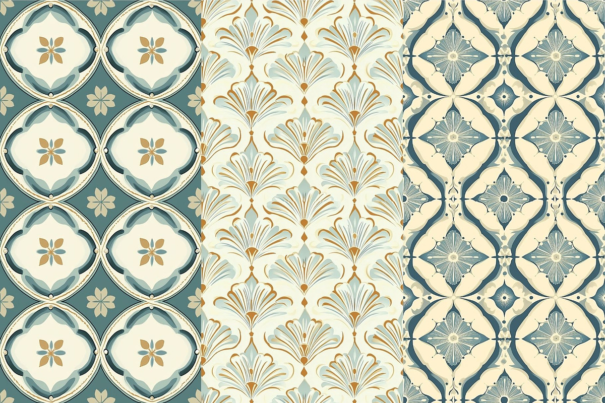 12 The Blueprint Seamless Patterns, a Pattern Graphic by Inknfolly (Photo 3 of 7)