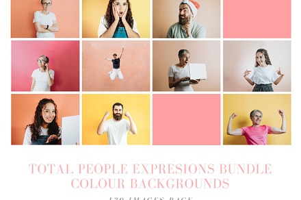 130 Assets Bundle - Different People, a Background Photo by Banana Images