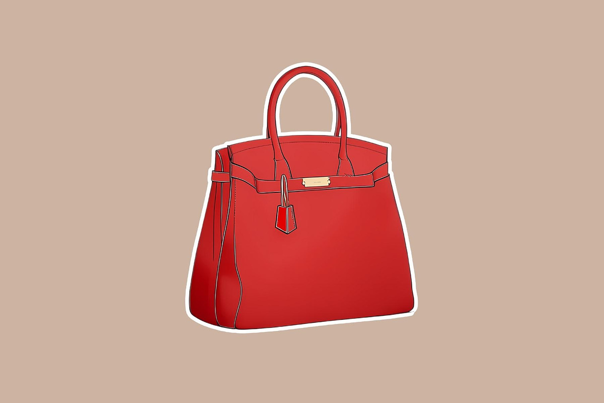 Luxury Handbags Clipart - Redish, an Object Illustration by Une Affaire de Filles (Photo 4 of 4)
