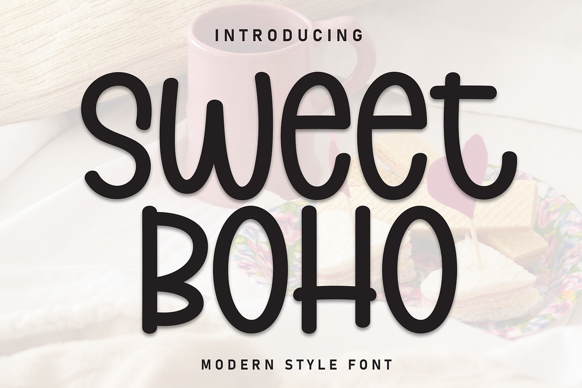 Sweet Boho | Script Font, a Script Font by Scratchones (Photo 1 of 8)