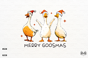 Funny Cartoonish Christmas Clipart, a Seasonal Illustration by Markicha Art (Thumbnail 3 of 9)