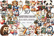 Cute Animals Teachers Clipart, a Graphic by designcity5 (Thumbnail 1 of 5)