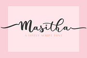 Masitha - A Lovely Script Font, a Script Font by Craft Supply Co. (Thumbnail 10 of 10)