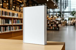 Blank hardcover book mockup standing, a School & Education Photo by Sergey Kotenev