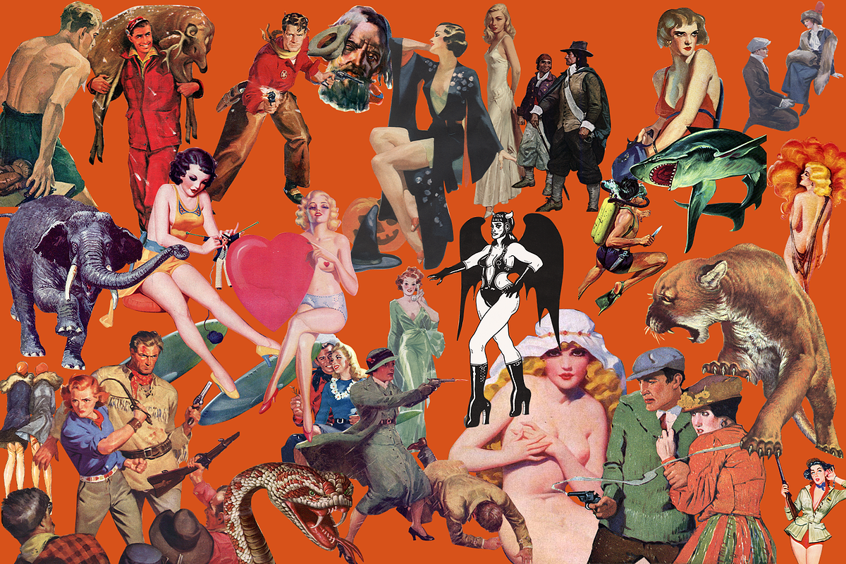 170+ Vintage Pulp Collage Elements, an Object Graphic by Lilithcollageart (Photo 4 of 10)